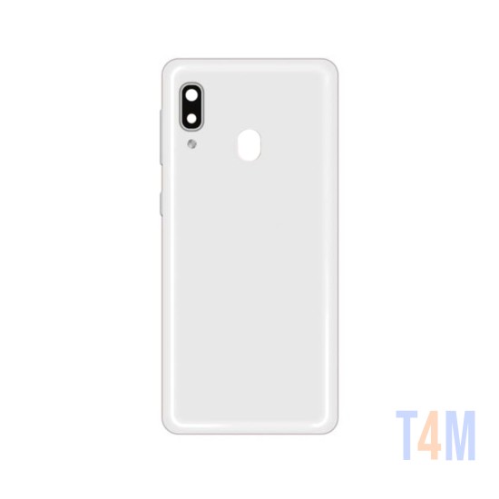 Back Cover+Camera Lens Samsung Galaxy A20E/A202F White